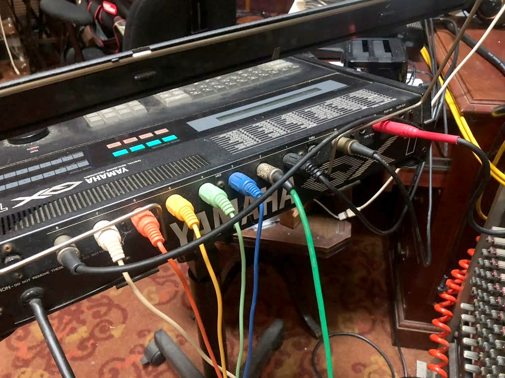 Yamaha DX7 synthesizer at City Lights Recording Studio